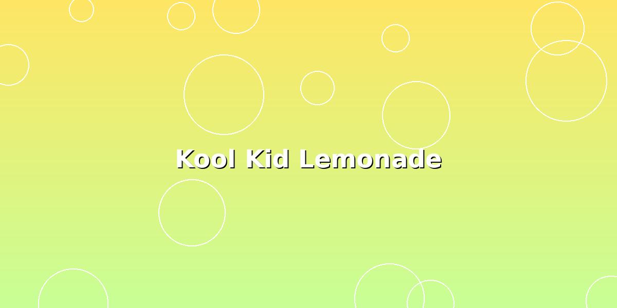 Kool Kid Lemonade